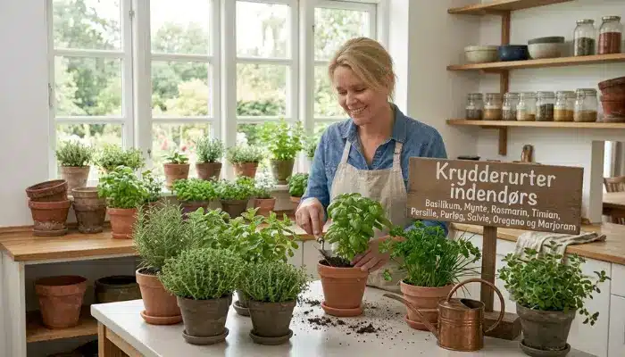Krydderurter indendørs